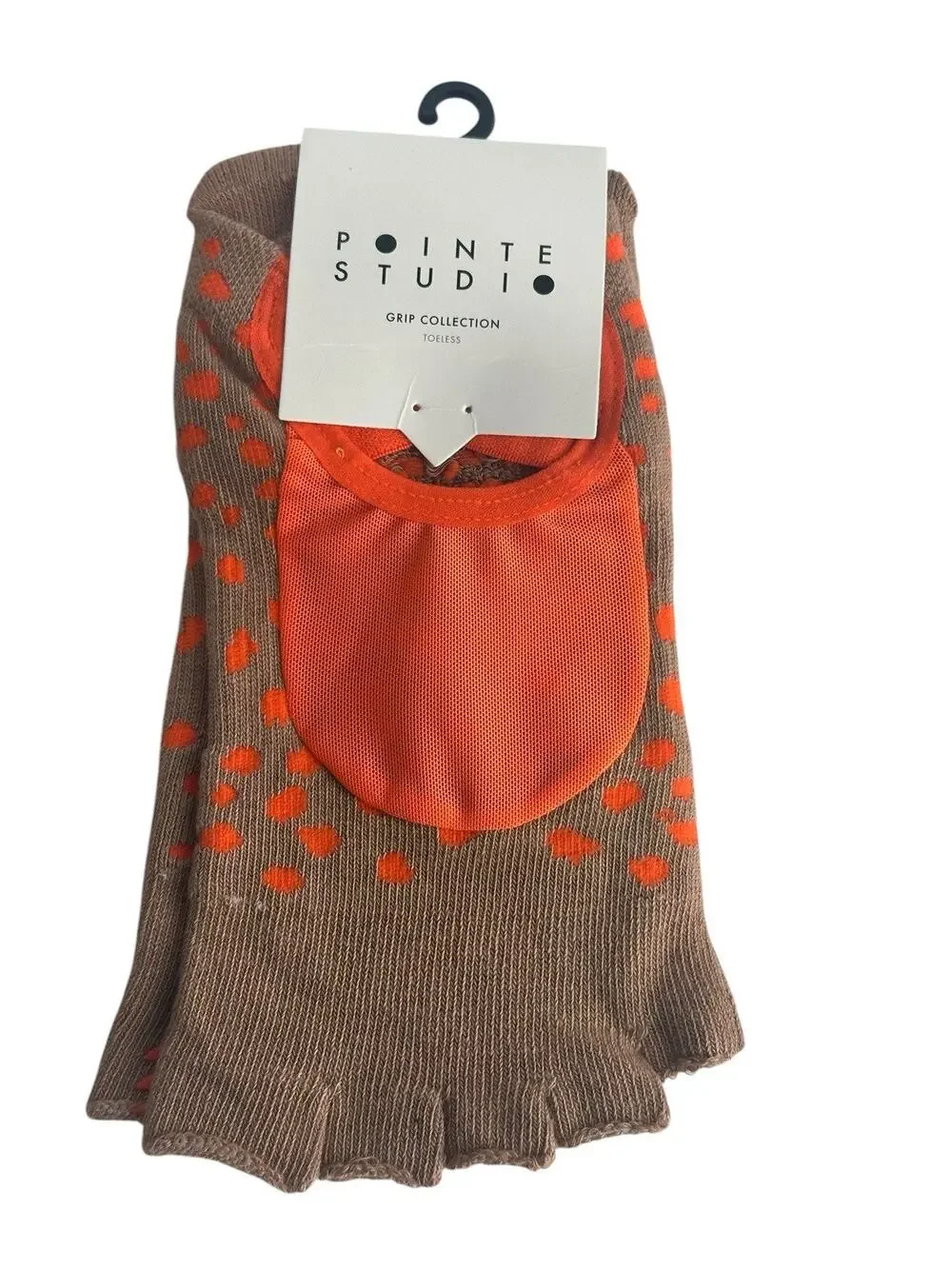 pointe studio grip collection Dots Toeless Grip Socks Size M/L